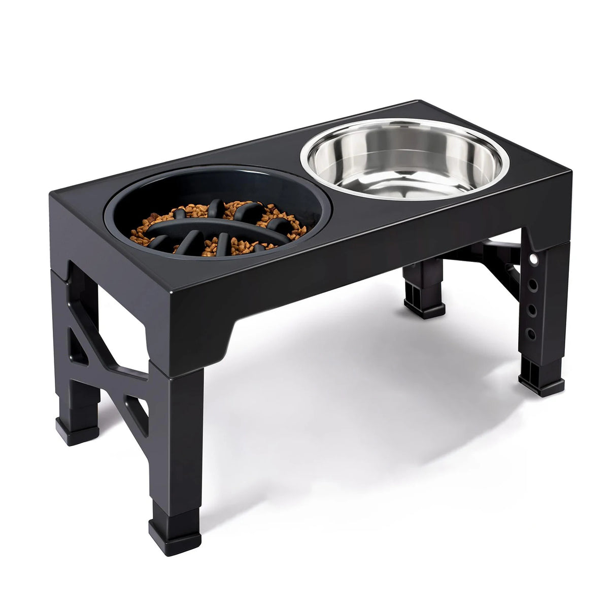 Gamelles Surélevées Ajustables SilverPaws™ : Confort Cervical & Digestion
