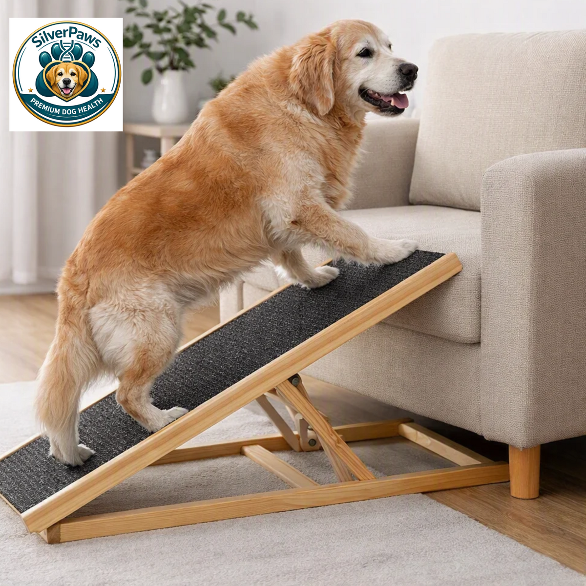 Rampe d'Accès SilverPaws™ : Pliable et Réglable en Hauteur