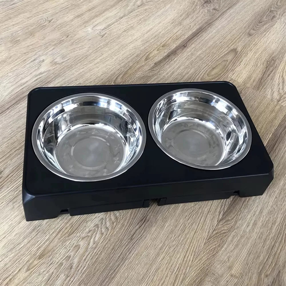 Gamelles Surélevées Ajustables SilverPaws™ : Confort Cervical & Digestion